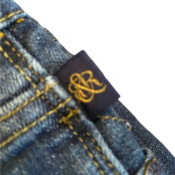 Rock & Republic Size 8 Stretch Boot Leg Medium Blue Denim Jeans Great Condition - Picture 7 of 10